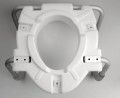 HANDICAP Deska WC podwyższona 10 cm, z uchwytami, biała
