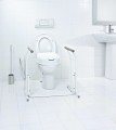 HANDICAP Podpora przenośna do WC, biała