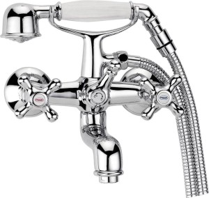 AQUALINE VC10 VICTORIA bateria wannowa ścienna, chrom