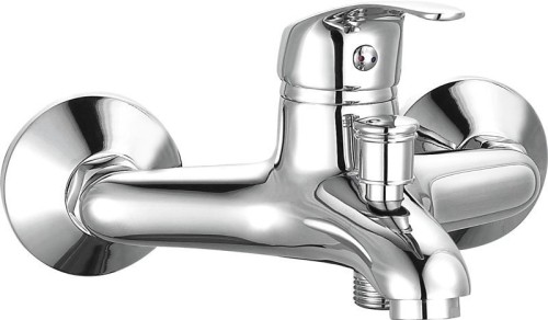 AQUALINE 35 bateria wannowa ścienna, chrom
