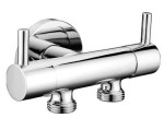 SAPHO Podwójny zawór do podłączenia prysznica bidetowego oraz WC, chrom 1209-04-B