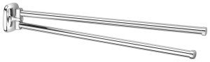 AQUALINE RB121 RUMBA podwójny wieszak na ręczniki obrotowy 450mm, chrom