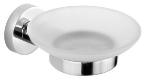 AQUALINE SB102 SAMBA mydelniczka, szkło mleczne, chrom