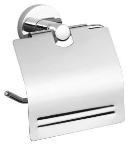 AQUALINE SB107 SAMBA wieszak na papier toaletowy z klapką, chrom