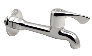 AQUALINE ZY12062 Zawór kulowy ścienny 1/2", długi, chrom