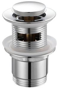 AQUALINE TF8001 Korek umywalkowy 5/4“, klik-klak, mały grzybek, 30-45mm, chrom