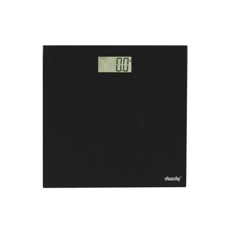 Duschy waga łazienkowa do 150kg ze szkła hartowanego czarna