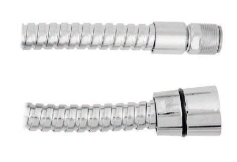 OMNIRES mosiężny wąż do baterii kuchennej, wannowej (1/2" i M15/1) 062 chrom 200cm