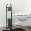 Sealskin Acero szczotka do wc z uchwytem na papier toaletowy szara 361733614
