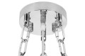 Lampa wisząca IMPERIAL SILVER 80 - stal, kryształ King Home DW-D5688M.SILVER
