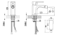 FACTOR bateria bidetowa, chrom