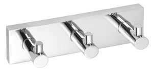 SAPHO XQ200 X-SQUARE wieszak potrójny, chrom