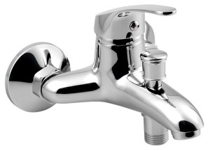 *AQUALINE 52158 AQUALINE 35 bateria wannowa ścienna, 100mm rozstaw, chrom