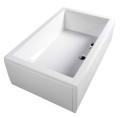 DEEP brodzik prysznicowy głęboki 100x75x26cm, biały
