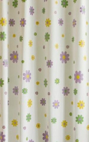 Zasłonka prysznicowa 180x200cm, winyl, kwiecisty