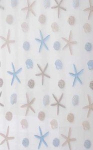 AQUALINE ZV016 Zasłonka prysznicowa 180x200cm, winyl, gwiazdy