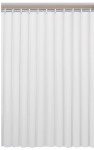 AQUALINE ZV020 Zasłonka prysznicowa 180x200cm, winyl, biała