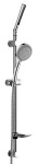 AQUALINE 11445 TILA zestaw prysznicow z mydelniczką, uchwyt przesuwny, wąż prysznicowy 1500mm, chrom