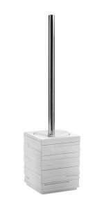 Gedy QU3302 QUADROTTO szczotka WC do postawienia, biały