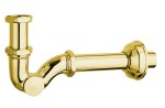 SAPHO 9605 Syfon bidetowy 5/4", odpływ 32mm, złoto