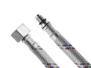 AQUALINE 44454 Wąż przyłączeniowy nierdzewny M8x3/8", 40cm