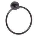 X-ROUND BLACK wieszak na ręczniki koło, czarny mat