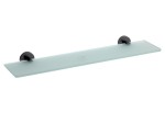 SAPHO XR609B X-ROUND BLACK szklana półka 600mm, czarny mat
