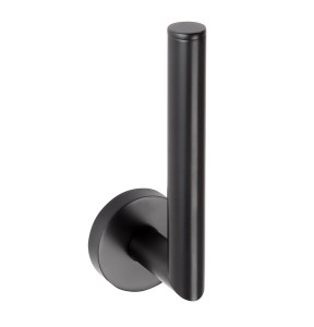 SAPHO XR701B X-ROUND BLACK rezerwowy wieszak na papier toaletowy, czarny mat