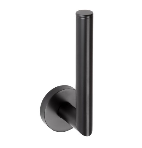 X-ROUND BLACK rezerwowy wieszak na papier toaletowy, czarny mat