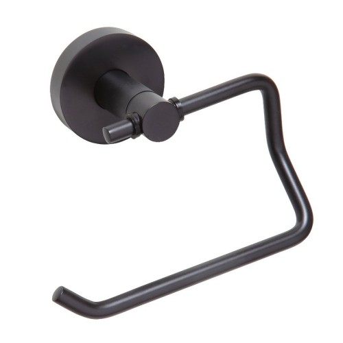 X-ROUND BLACK wieszak na papier toaletowy, czarny mat