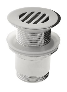 SAPHO CV2009 Odpływ umywalkowy 5/4'', niezamykany, design korek, 25-50mm, chrom