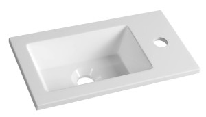 AQUALINE LM420 Umywalka meblowa kompozytowa 40x22cm, biały