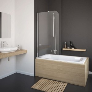 Radaway Torrenta PNJ 800x1500mm parawan nawannowy jednoczęściowy lewy, szkło przejrzyste. 1201101-101L