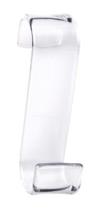 Gedy 202500 Haczyk na grzejnik, termoplast, przezroczysty