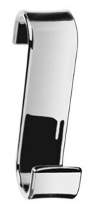 Gedy 202513 Haczyk na grzejnik, termoplast, chrom