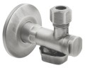 Zawór kątowy 1/2"x 3/8", nikiel szczotkowany