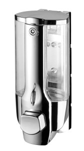 AQUALINE 72075 Dozownik płynnego mydła do powieszenia 350ml, chrom