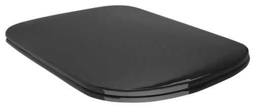 TRIBECA deska WC, SLIM, Soft Close, czarny mat