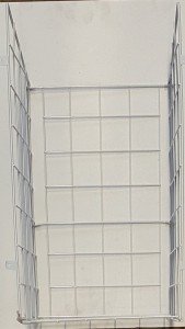 AQUALINE Druciany kosz na bieliznę, 410x490x290mm, chrom NDZOJA-50