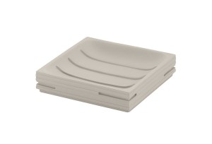 Gedy QU1166 QUADROTTO mydelniczka do postawienia, tortora