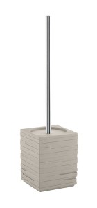 Gedy QU3366 QUADROTTO szczotka WC do postawienia, tortora