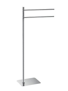 *Gedy 1131 ARTU Stojak z wieszakiem na ręczniki, kwadratowy, chrom