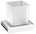 SAPHO RF004 FLORI kubek, szkło mleczne, chrom