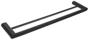 SAPHO RF011/15 FLORI wieszak na ręczniki podwójny 600mm, czarny mat