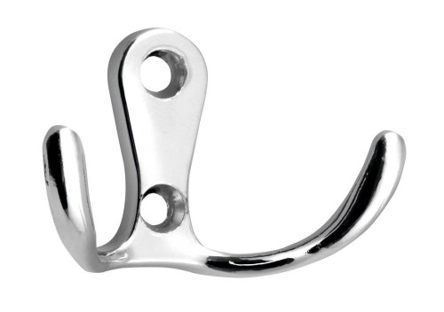 Wieszak podwójny, chrom