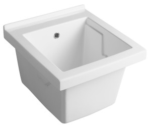 AQUALINE WH118 Komora gospodarcza ceramiczna, 45x50cm, z przelewem