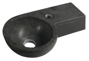 SAPHO 2401-32 BLOK umywalka kamienna 40x23cm, antracyt