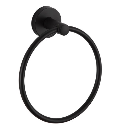 SAMBA wieszak na ręczniki koło, czarny