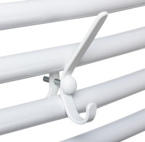 AQUALINE 2602S Haczyk na grzejnik, biały