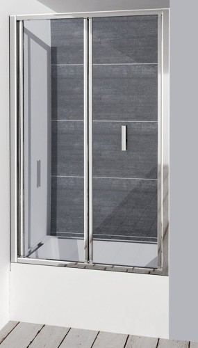 DEEP drzwi prysznicowe składane 1000x1650mm, szkło czyste